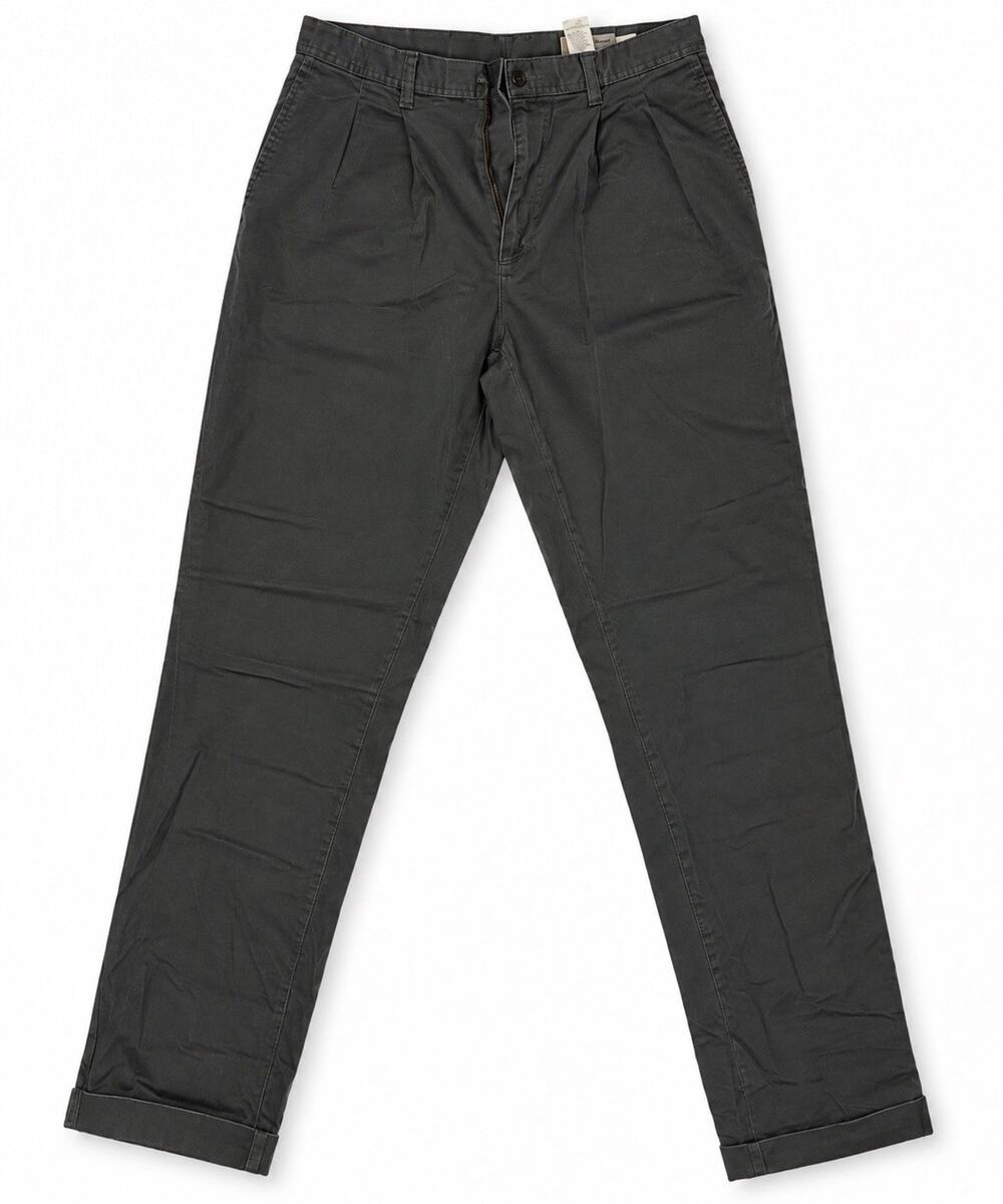 Eddie Bauer Men’s 34x34 Gray Classic Fit 100% Cotton Chino Pants Straight Leg